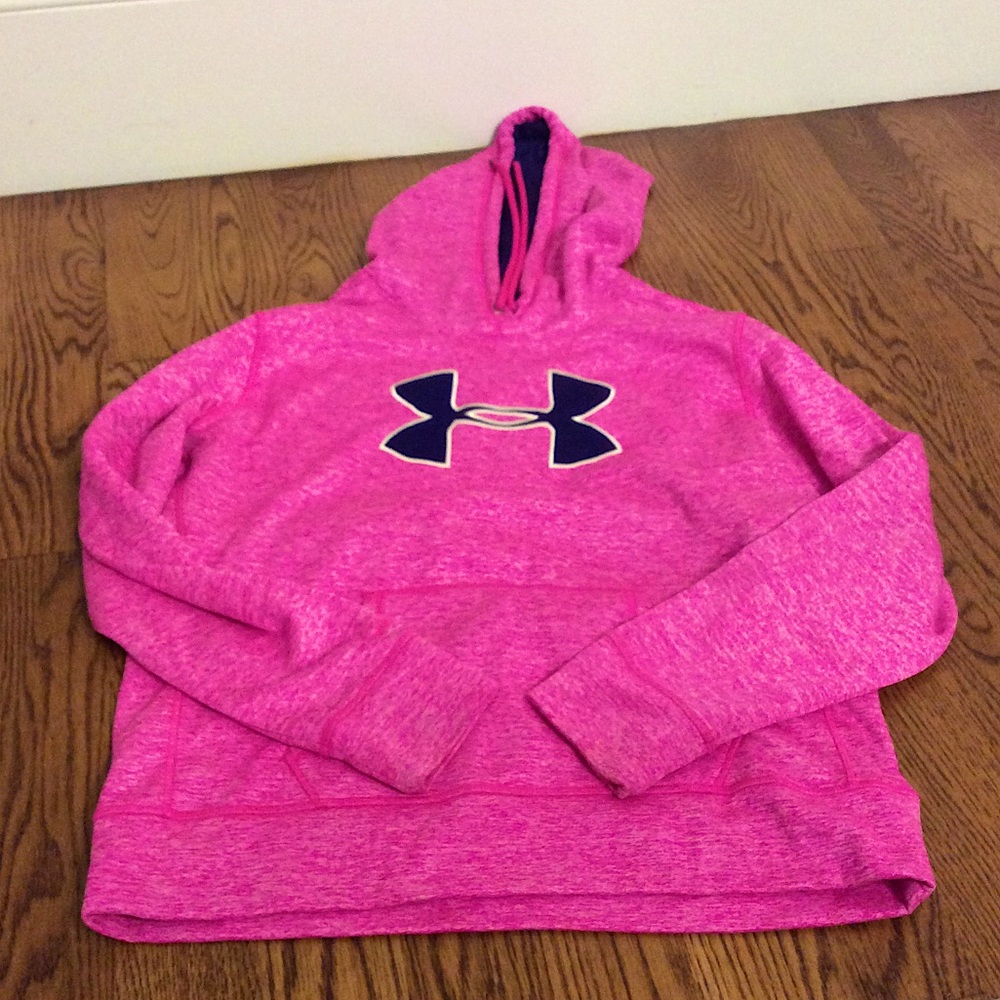 Under Armour Pink Sweatshirt with Navy Logo